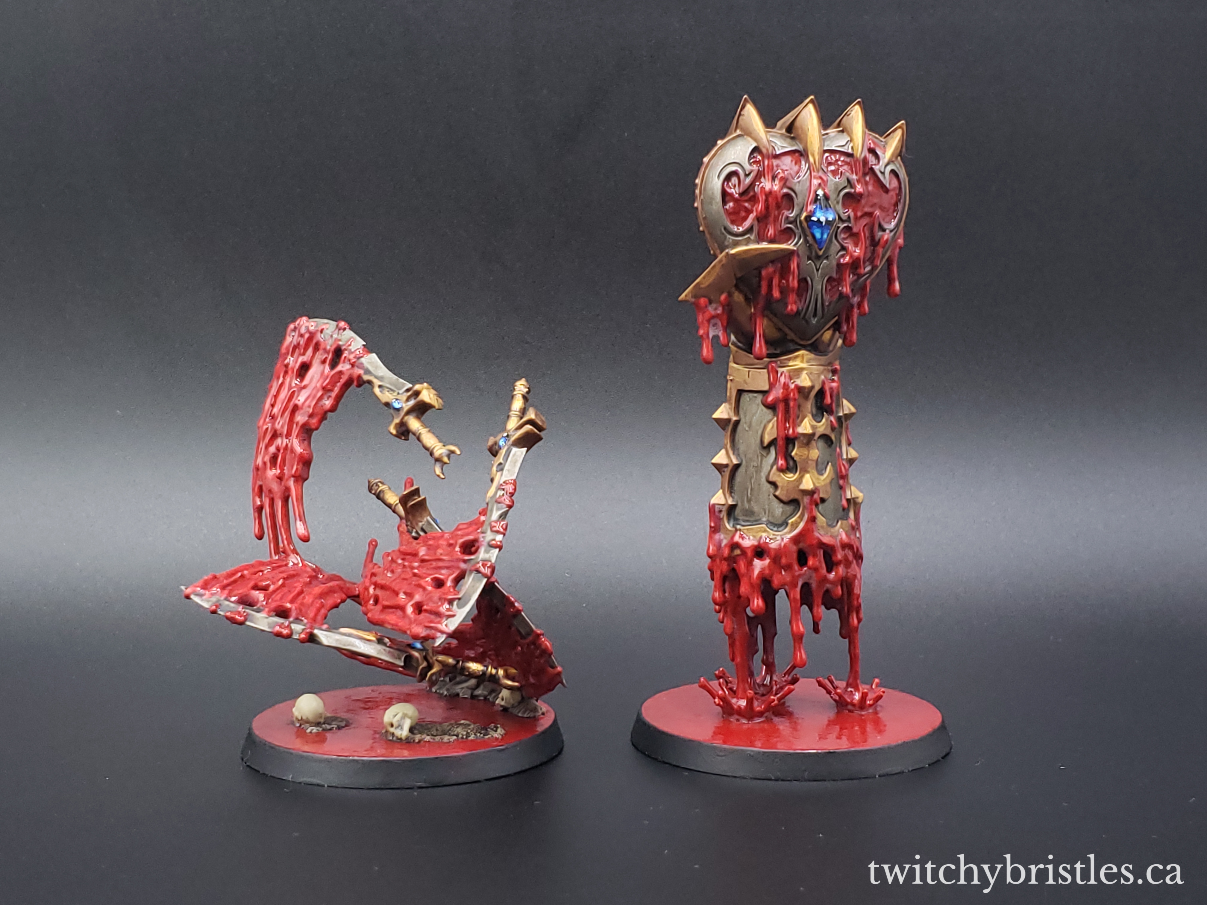 Daughters of Khaine Spell Markers – Twitchy Bristles Painting
