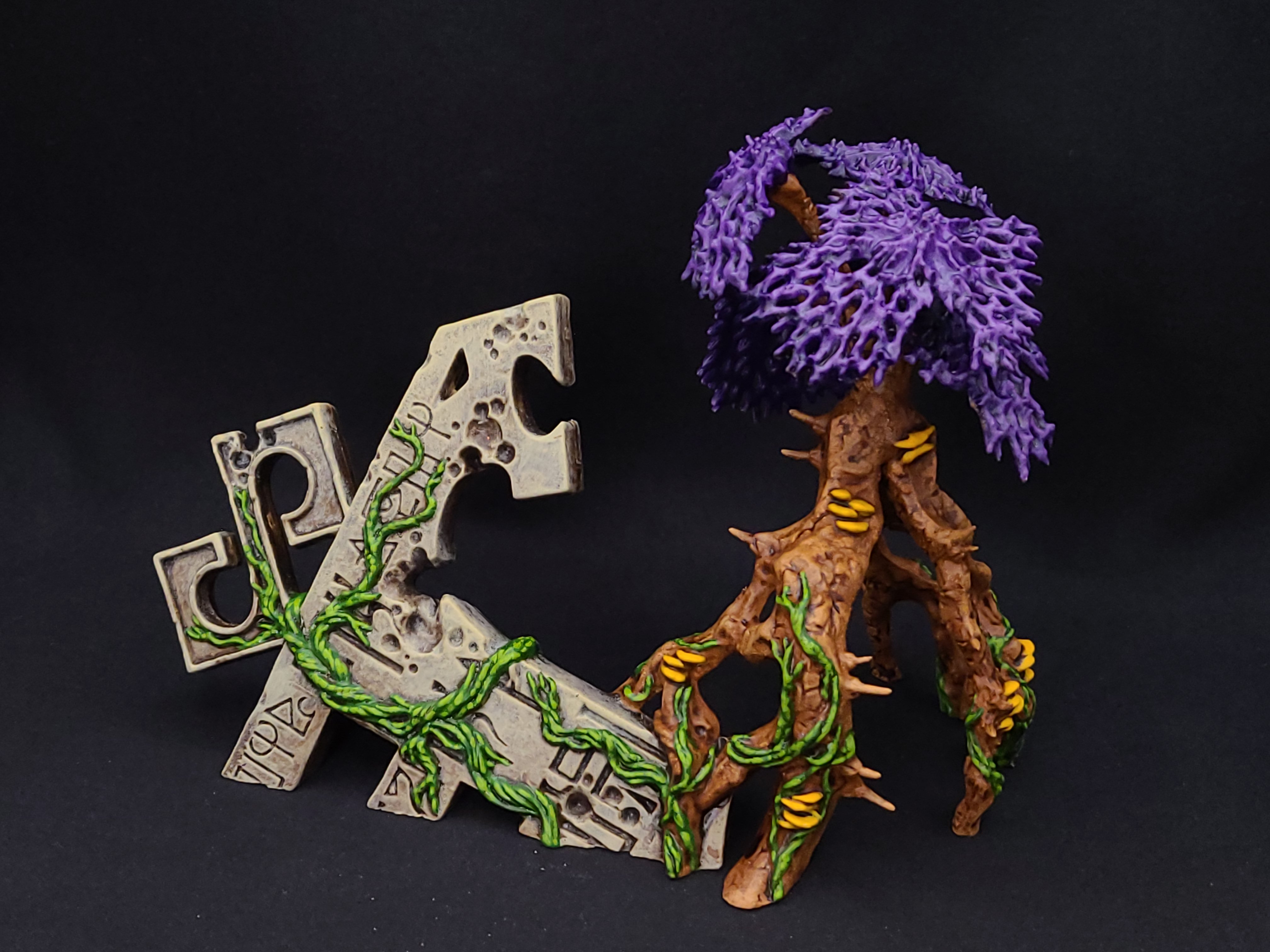 Décor Warhammer 40k - Eldritch Ruins Deathworld Forest - Dark Eldar Terrain